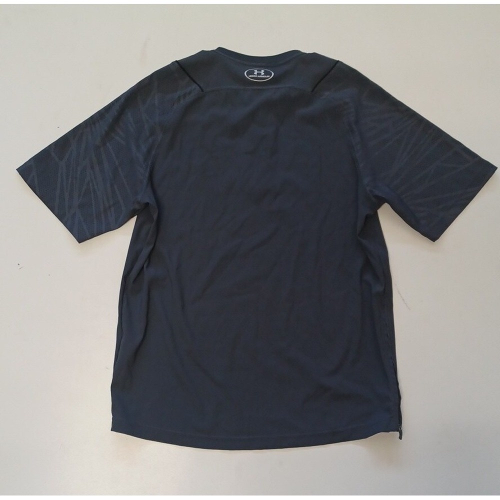 Under Armour Pullover 1/4 Zip Gray HeatGear Loose Short Sleeve Size M - Picture 4 of 6